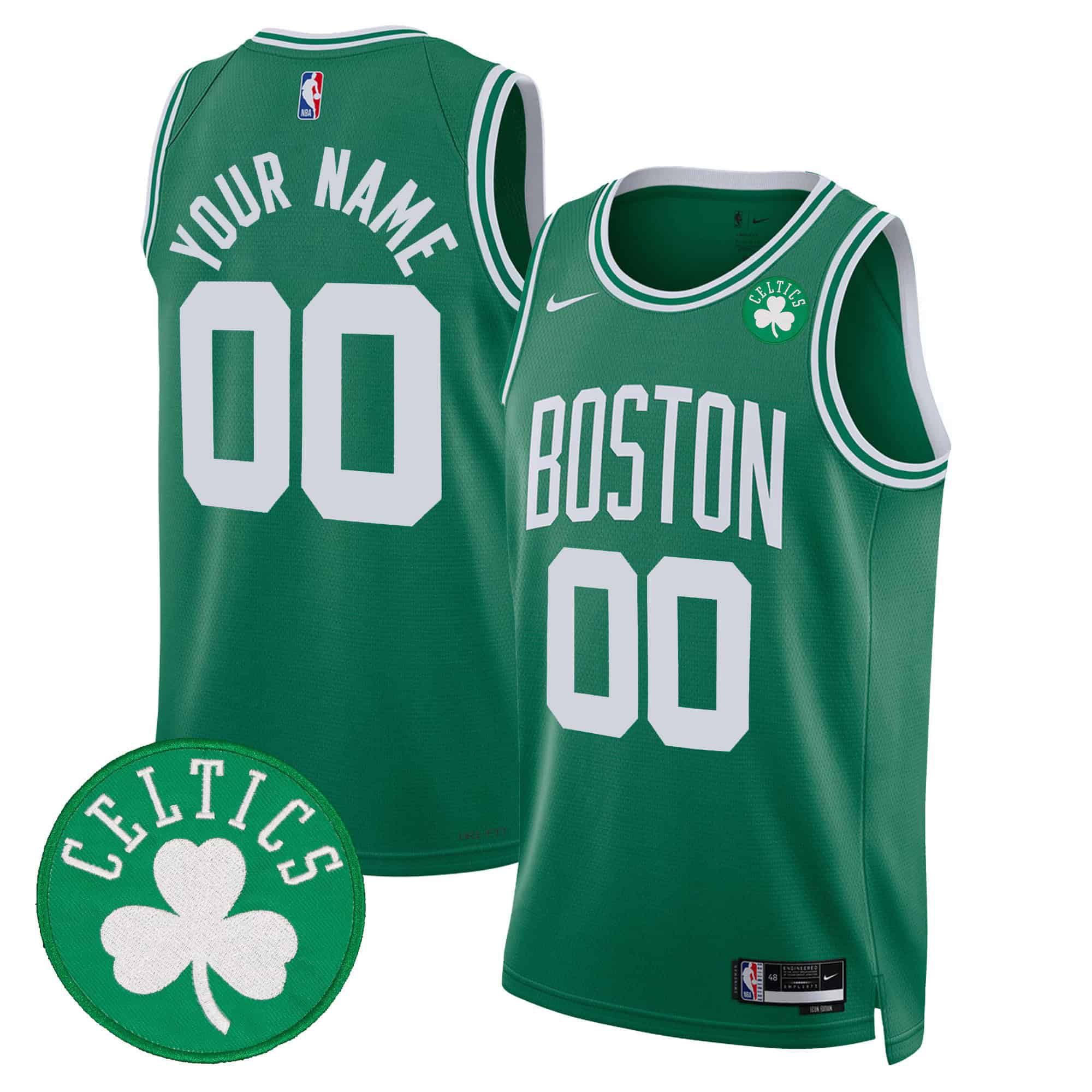 Men Boston Celtics Green 2024 Nike Swingman Custom NBA Jersey